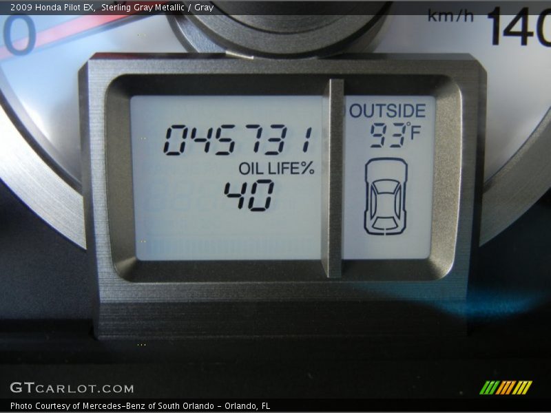 Sterling Gray Metallic / Gray 2009 Honda Pilot EX