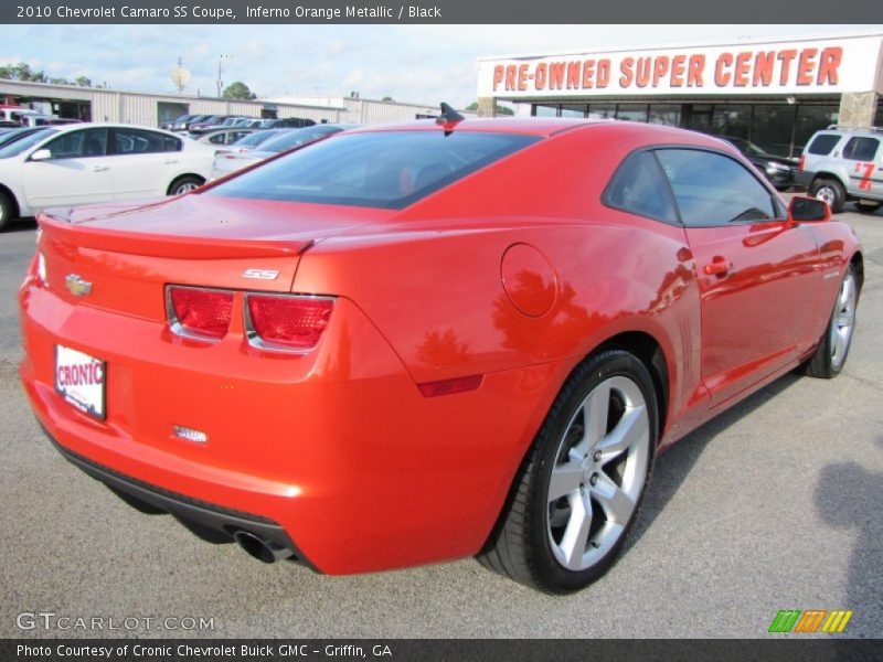 Inferno Orange Metallic / Black 2010 Chevrolet Camaro SS Coupe