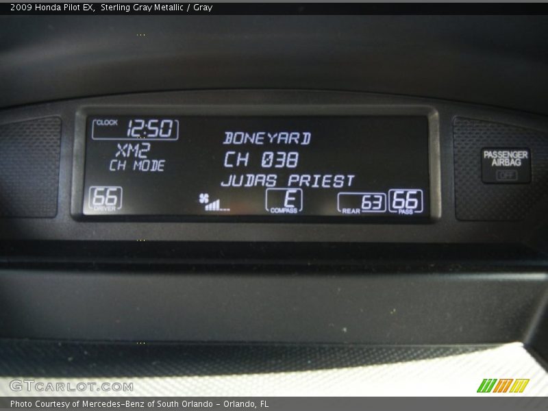 Sterling Gray Metallic / Gray 2009 Honda Pilot EX