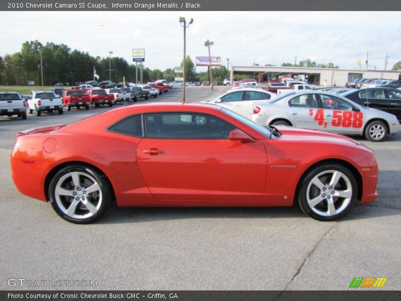 Inferno Orange Metallic / Black 2010 Chevrolet Camaro SS Coupe
