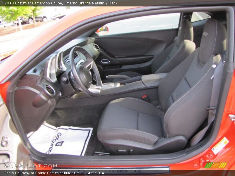 Inferno Orange Metallic / Black 2010 Chevrolet Camaro SS Coupe