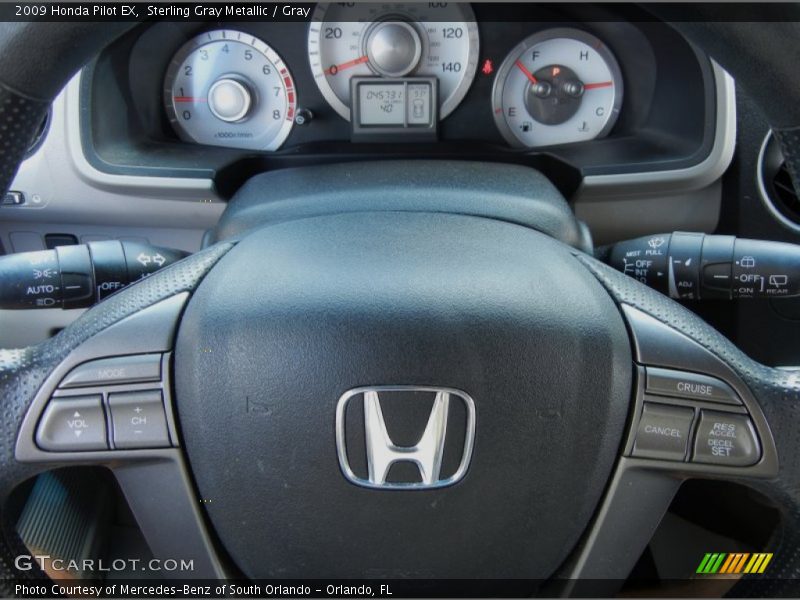 Sterling Gray Metallic / Gray 2009 Honda Pilot EX