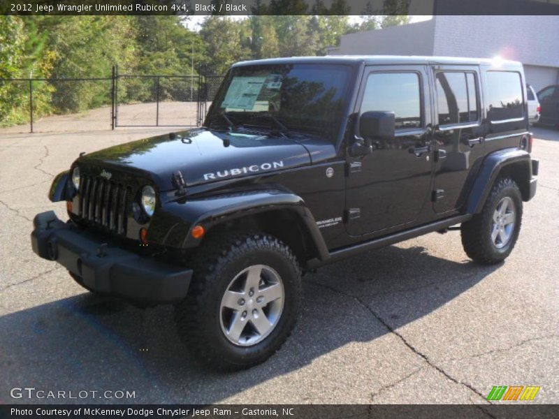 Black / Black 2012 Jeep Wrangler Unlimited Rubicon 4x4