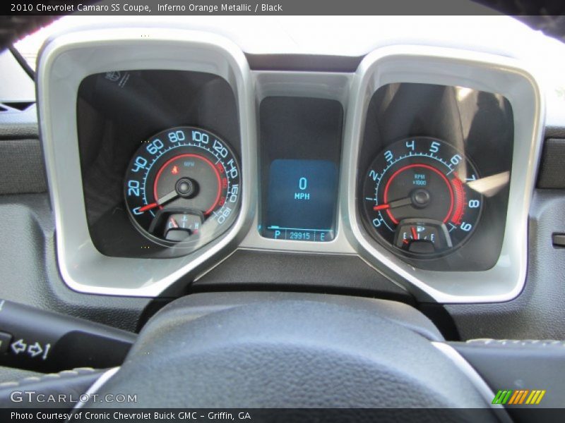 Inferno Orange Metallic / Black 2010 Chevrolet Camaro SS Coupe