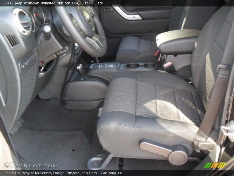 Black / Black 2012 Jeep Wrangler Unlimited Rubicon 4x4