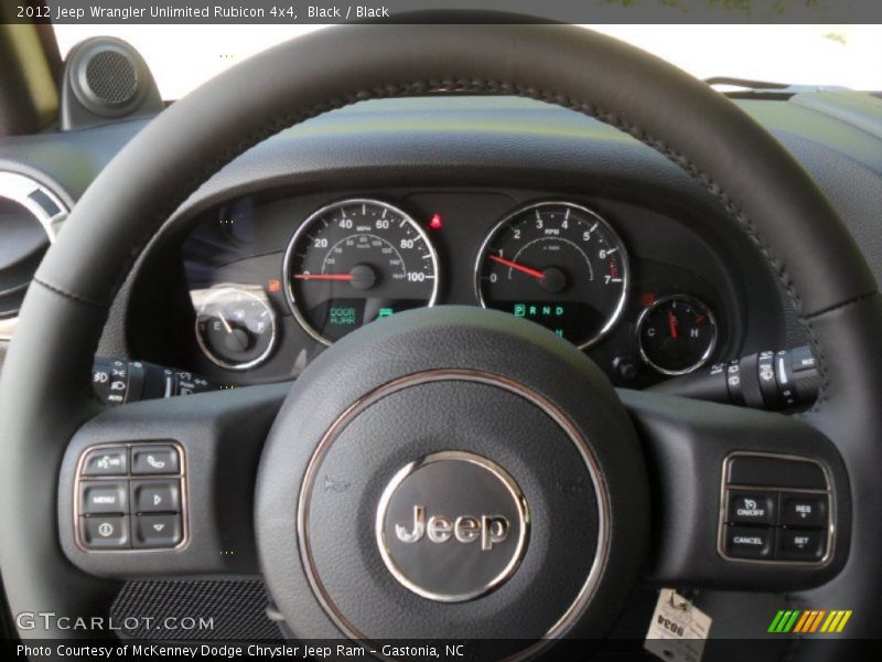  2012 Wrangler Unlimited Rubicon 4x4 Steering Wheel