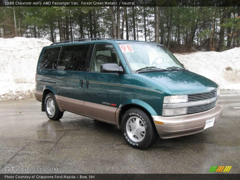 Forest Green Metallic / Neutral 1998 Chevrolet Astro AWD Passenger Van