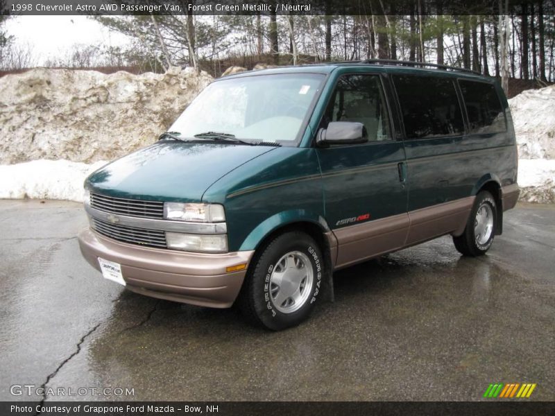 Forest Green Metallic / Neutral 1998 Chevrolet Astro AWD Passenger Van