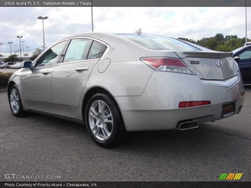 Palladium Metallic / Taupe 2009 Acura TL 3.5