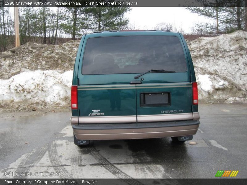 Forest Green Metallic / Neutral 1998 Chevrolet Astro AWD Passenger Van