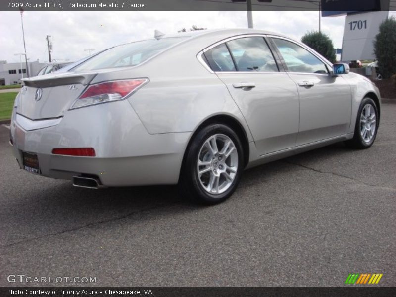 Palladium Metallic / Taupe 2009 Acura TL 3.5