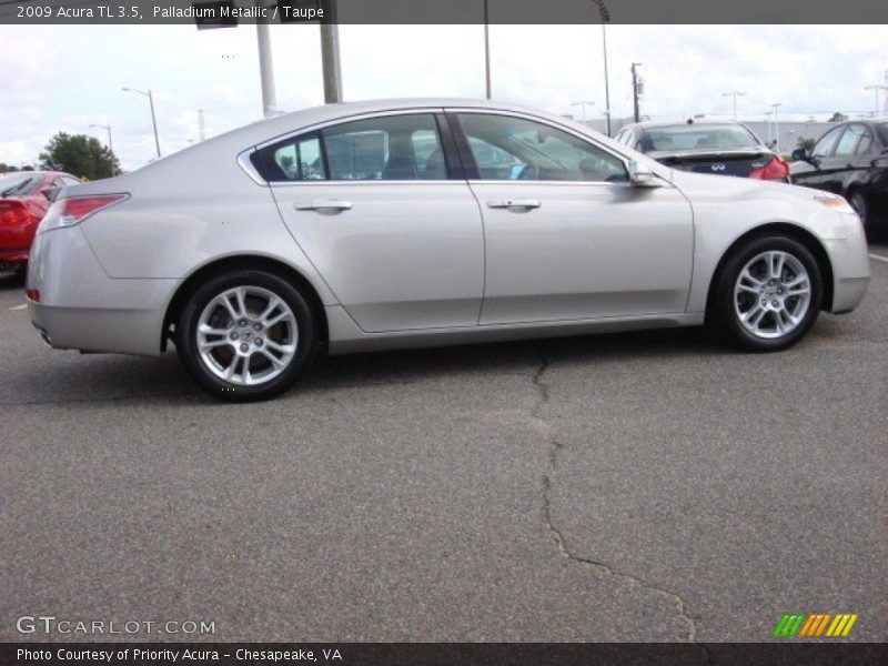 Palladium Metallic / Taupe 2009 Acura TL 3.5