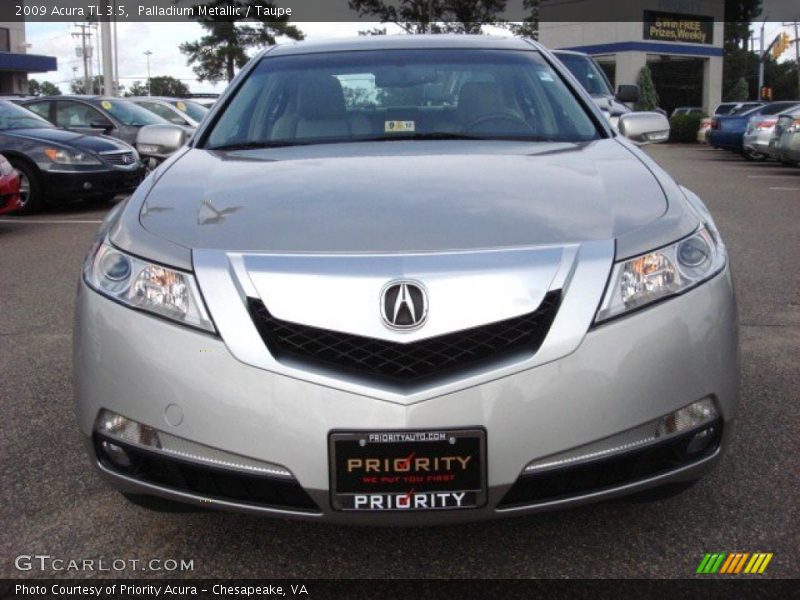 Palladium Metallic / Taupe 2009 Acura TL 3.5