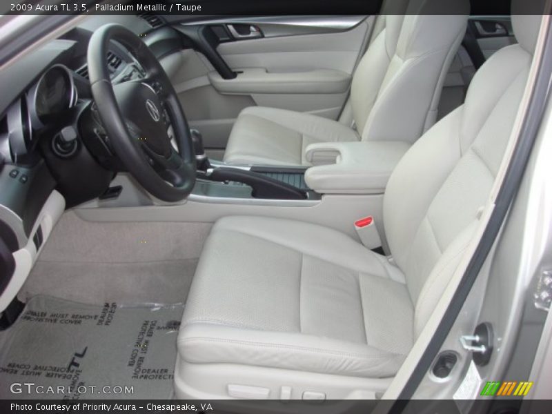 Palladium Metallic / Taupe 2009 Acura TL 3.5