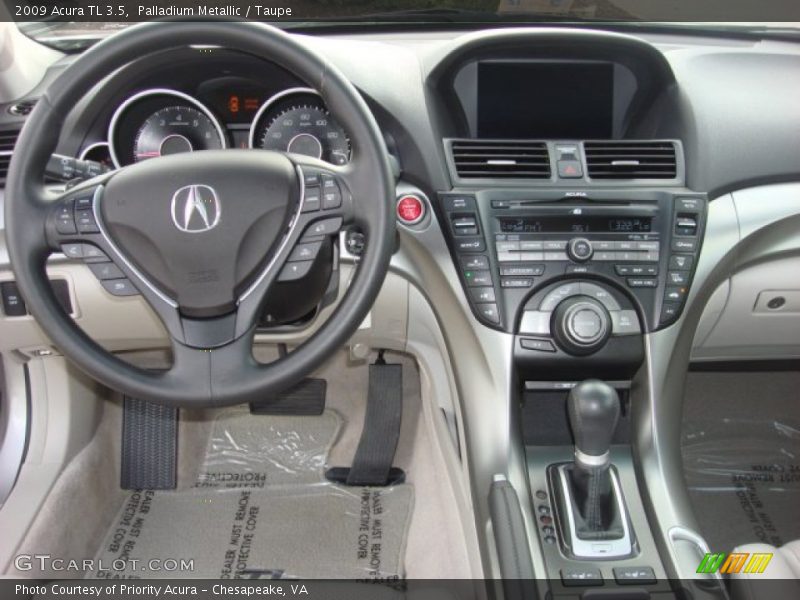 Palladium Metallic / Taupe 2009 Acura TL 3.5