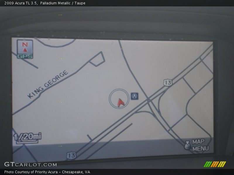 Palladium Metallic / Taupe 2009 Acura TL 3.5