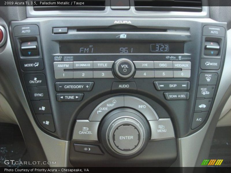 Palladium Metallic / Taupe 2009 Acura TL 3.5