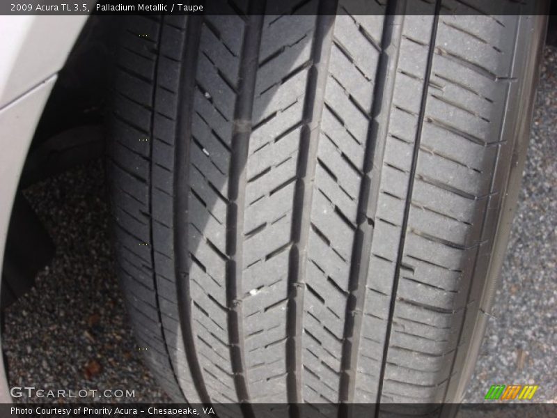 Palladium Metallic / Taupe 2009 Acura TL 3.5
