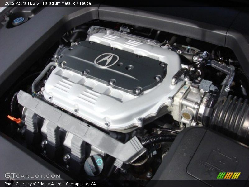 Palladium Metallic / Taupe 2009 Acura TL 3.5
