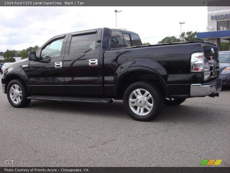 Black / Tan 2004 Ford F150 Lariat SuperCrew