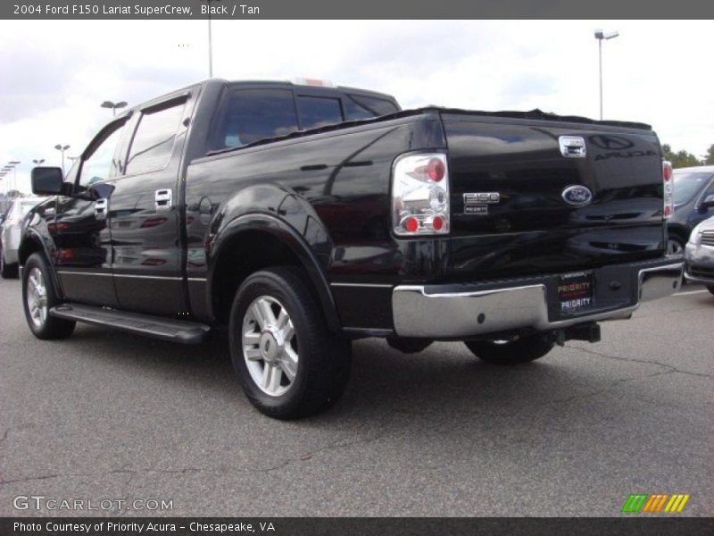 Black / Tan 2004 Ford F150 Lariat SuperCrew