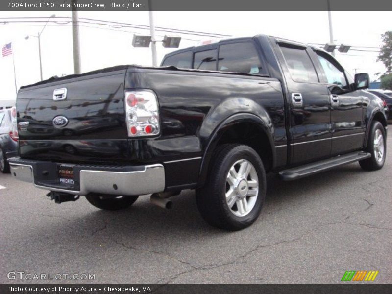 Black / Tan 2004 Ford F150 Lariat SuperCrew
