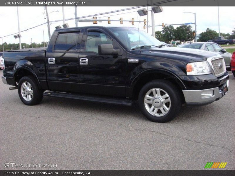 Black / Tan 2004 Ford F150 Lariat SuperCrew