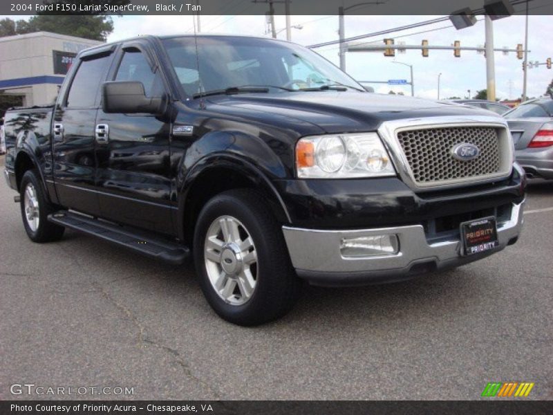 Black / Tan 2004 Ford F150 Lariat SuperCrew