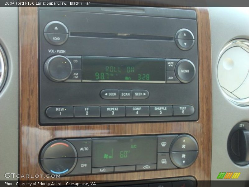 Black / Tan 2004 Ford F150 Lariat SuperCrew