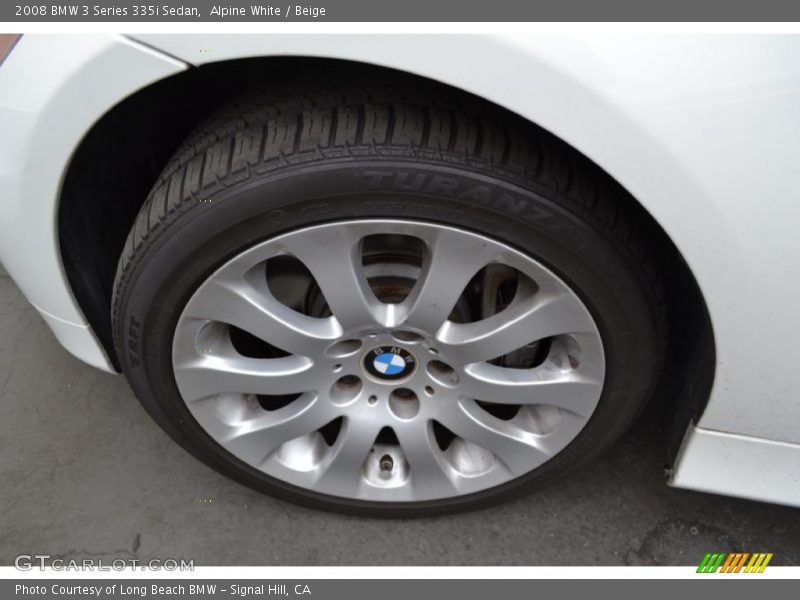 Alpine White / Beige 2008 BMW 3 Series 335i Sedan