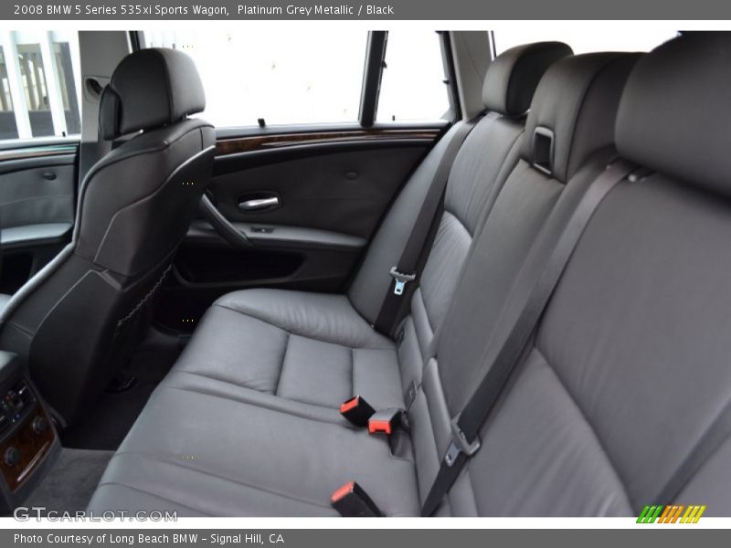 Platinum Grey Metallic / Black 2008 BMW 5 Series 535xi Sports Wagon