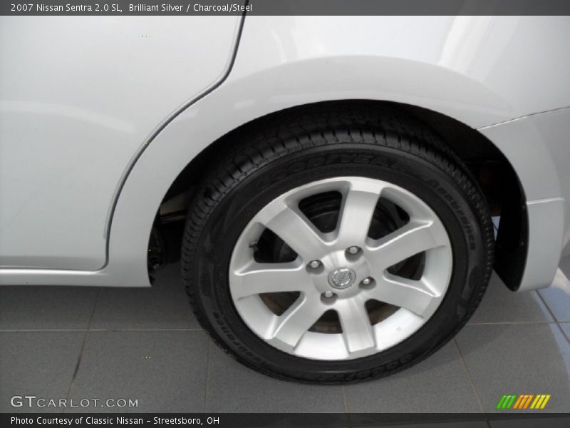 Brilliant Silver / Charcoal/Steel 2007 Nissan Sentra 2.0 SL