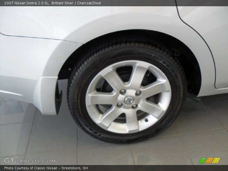 Brilliant Silver / Charcoal/Steel 2007 Nissan Sentra 2.0 SL