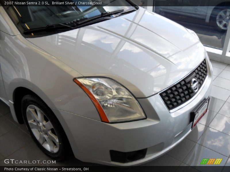 Brilliant Silver / Charcoal/Steel 2007 Nissan Sentra 2.0 SL