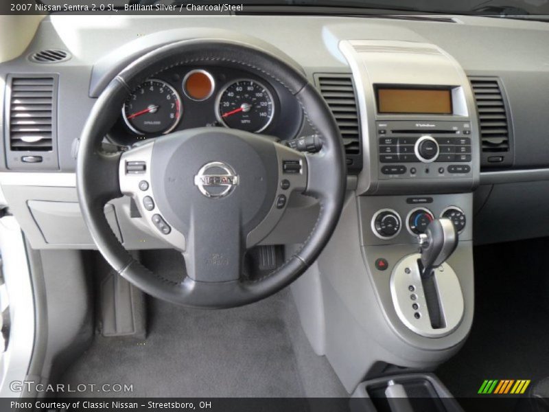 Brilliant Silver / Charcoal/Steel 2007 Nissan Sentra 2.0 SL