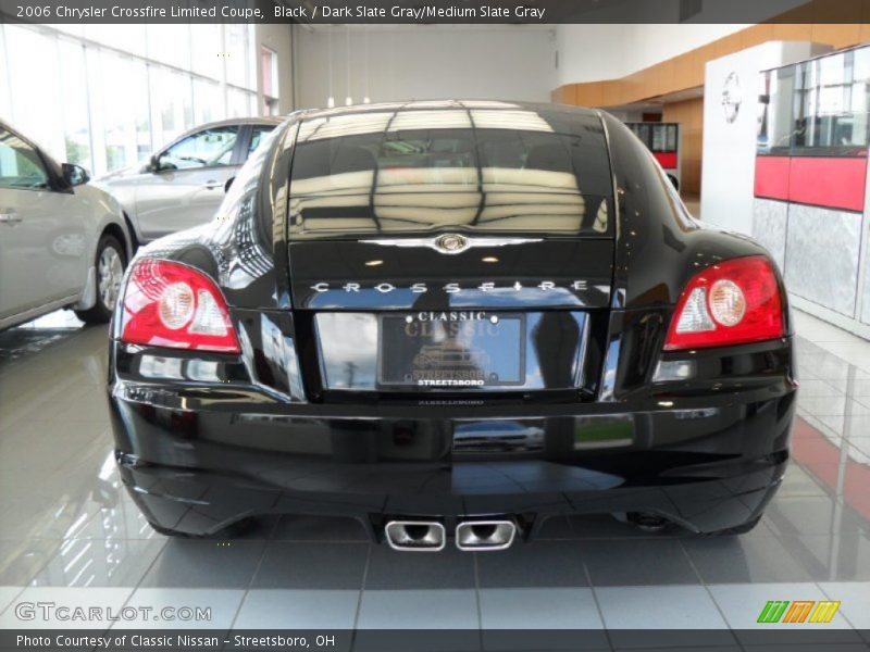 Black / Dark Slate Gray/Medium Slate Gray 2006 Chrysler Crossfire Limited Coupe