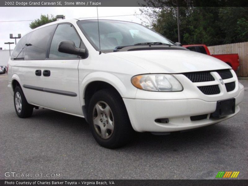 Stone White / Taupe 2002 Dodge Grand Caravan SE
