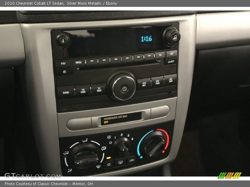 Silver Moss Metallic / Ebony 2010 Chevrolet Cobalt LT Sedan