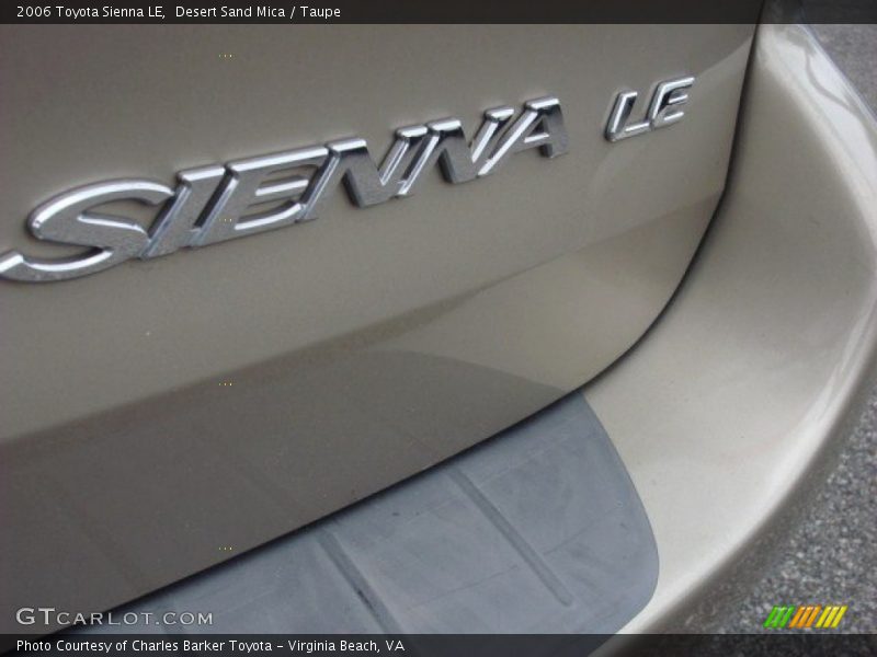 Desert Sand Mica / Taupe 2006 Toyota Sienna LE