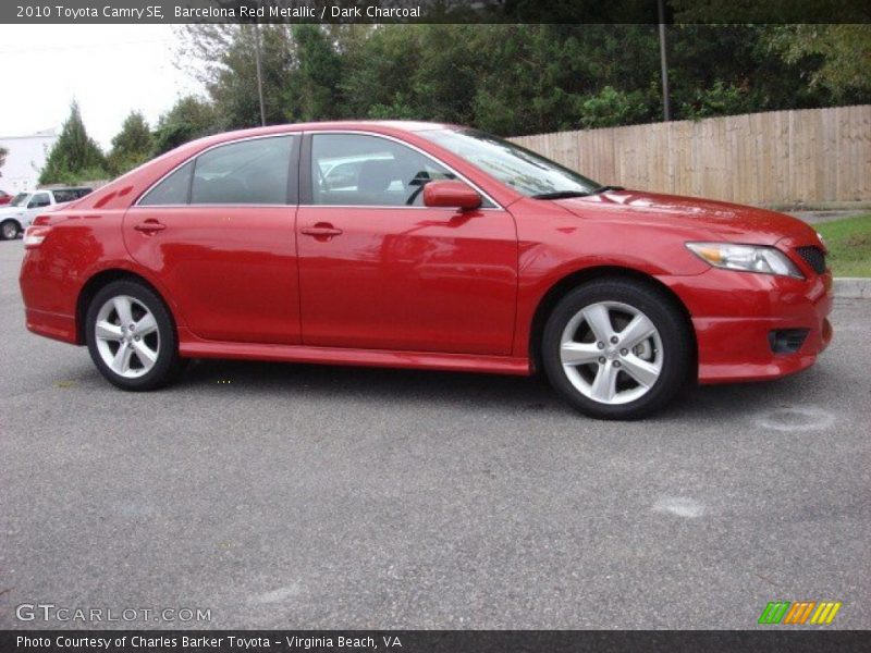 Barcelona Red Metallic / Dark Charcoal 2010 Toyota Camry SE