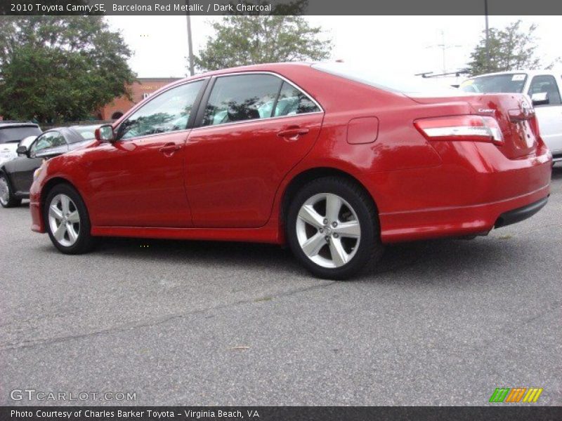 Barcelona Red Metallic / Dark Charcoal 2010 Toyota Camry SE