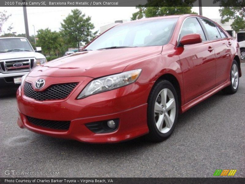 Barcelona Red Metallic / Dark Charcoal 2010 Toyota Camry SE