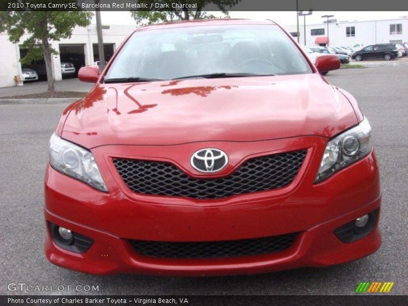 Barcelona Red Metallic / Dark Charcoal 2010 Toyota Camry SE