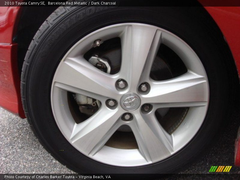 Barcelona Red Metallic / Dark Charcoal 2010 Toyota Camry SE