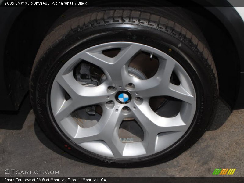 Alpine White / Black 2009 BMW X5 xDrive48i