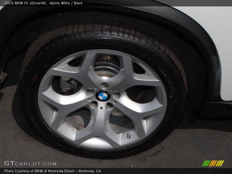 Alpine White / Black 2009 BMW X5 xDrive48i