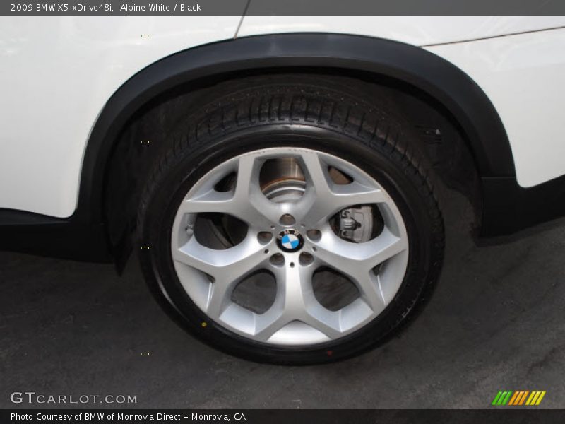 Alpine White / Black 2009 BMW X5 xDrive48i