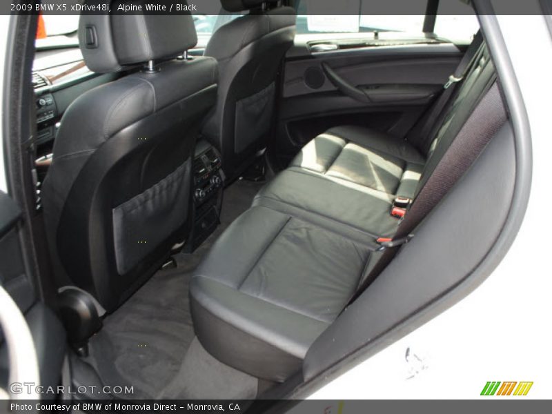 Alpine White / Black 2009 BMW X5 xDrive48i