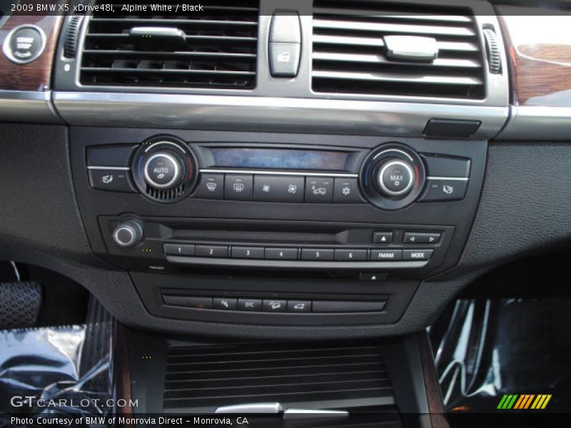 Alpine White / Black 2009 BMW X5 xDrive48i