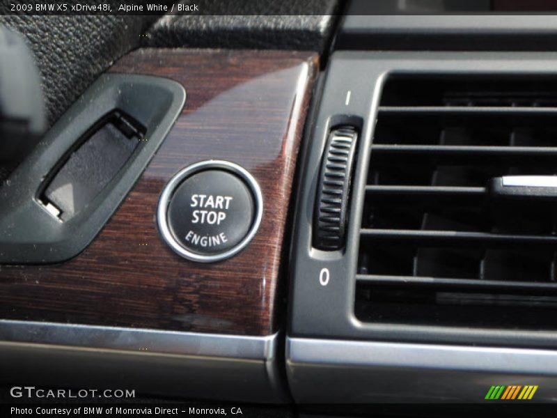 Alpine White / Black 2009 BMW X5 xDrive48i
